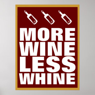 Póster Más vino