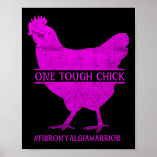 Póster Masa chica guerrera fibromialgia - Conciencia
