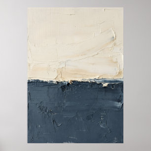 Póster Masa Crema Neutra Texturizada Yeso Abstracto Mi