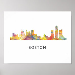 PÓSTER MASA DE BOSTON. SKYLINE WB1-