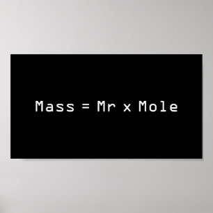Póster Masa =Mr. x Mole