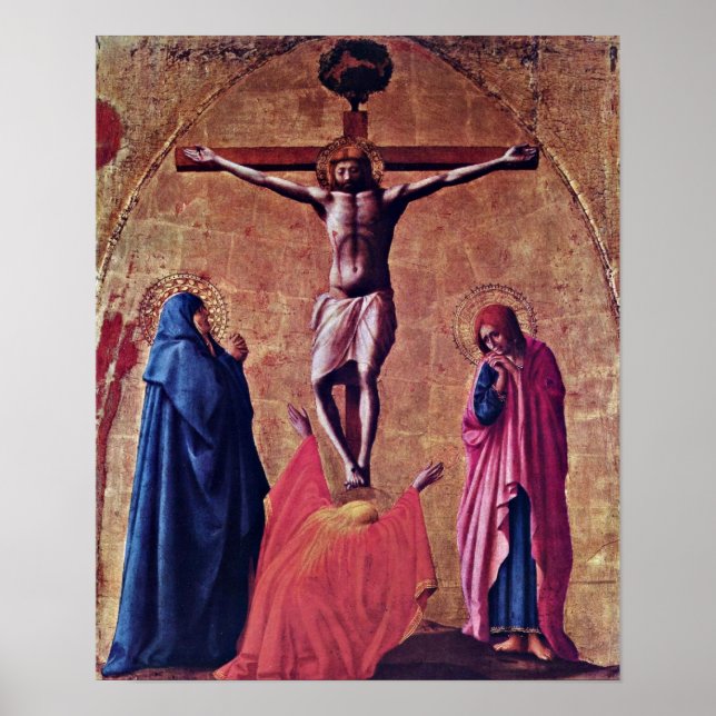 Póster Masaccio - Crucifixión de Cristo (Frente)