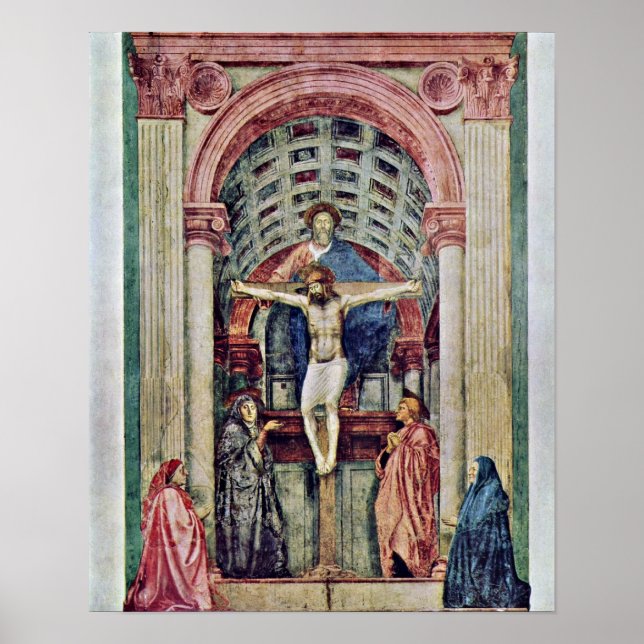 Póster Masaccio - Trinity ??????: De Drie-Eenheid (Frente)
