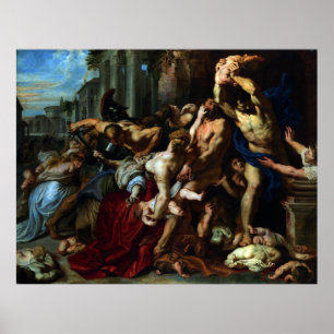 Póster Masacre de inocentes por Peter Paul Rubens