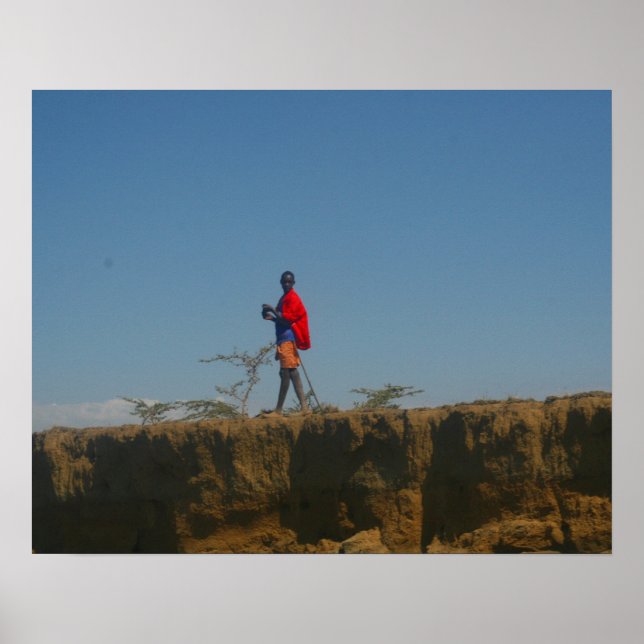 Póster masai kenya (Frente)