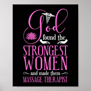 Póster Masaje Terapia Terapia Terapia De Masaje Que Dios 