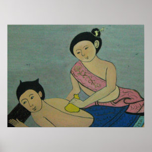 Póster Masaje tradicional tailandés