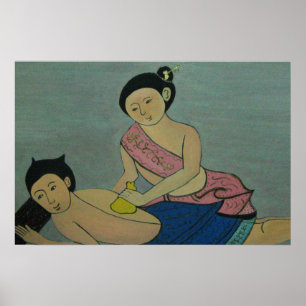 Póster Masaje tradicional tailandés