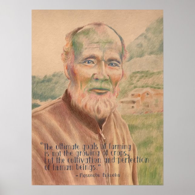 Póster Masanobu Fukuoka (Frente)
