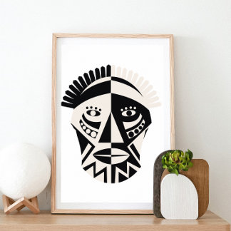 Póster Máscara Africana