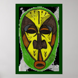 Póster Máscara africana