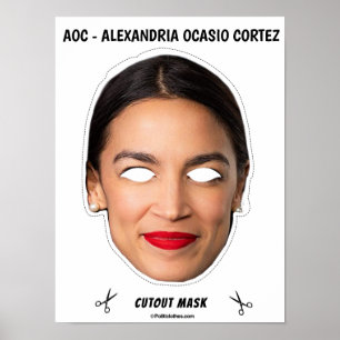 Póster Máscara AOC Halloween
