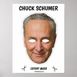 Póster Máscara CHUCK SCHUMER Halloween
