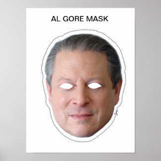 Póster Máscara de Al Gore