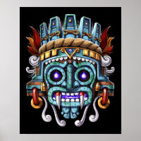 Máscara de Azteca God Tlaloc