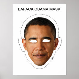 Póster Máscara de Barack Obama