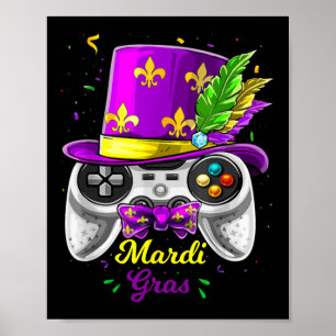 Póster Máscara de Bufón de Controlador de Videojuego de M