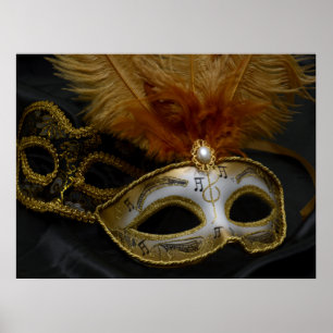 Póster Máscara de carnaval de mascarada 11