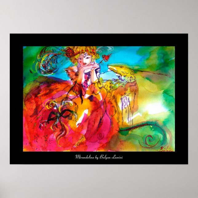 Póster Máscara de carnaval de MIRANDOLINA / Veneciana (Frente)