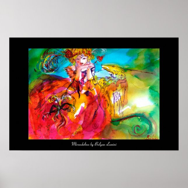 Póster Máscara de carnaval de MIRANDOLINA / Veneciana (Frente)