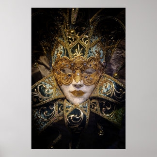 Póster Máscara de carnaval veneciana