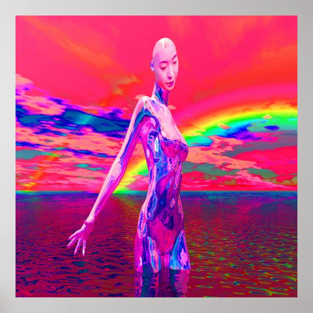 Póster Máscara de ciborg (Frente)