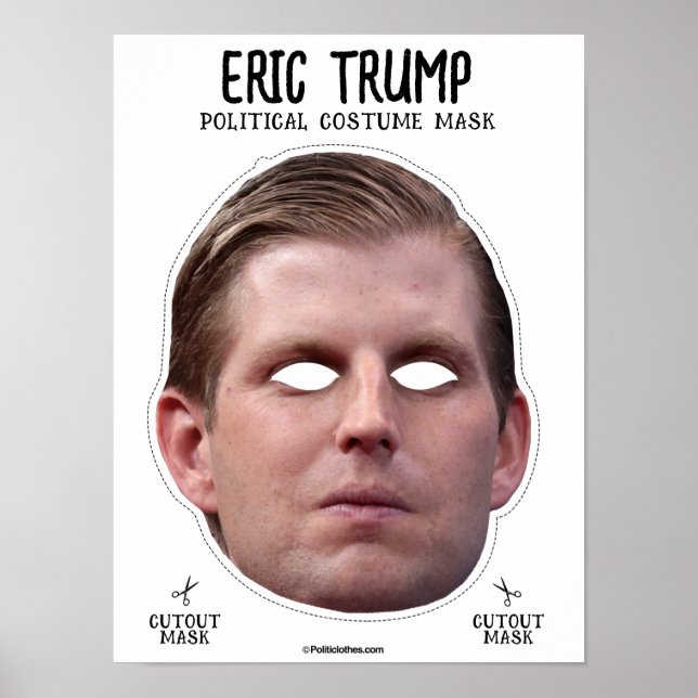 Póster Máscara de disfraces de Eric Trump (Frente)