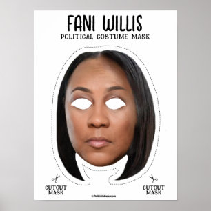 Póster Máscara de disfraces de Halloween de Fani Willis
