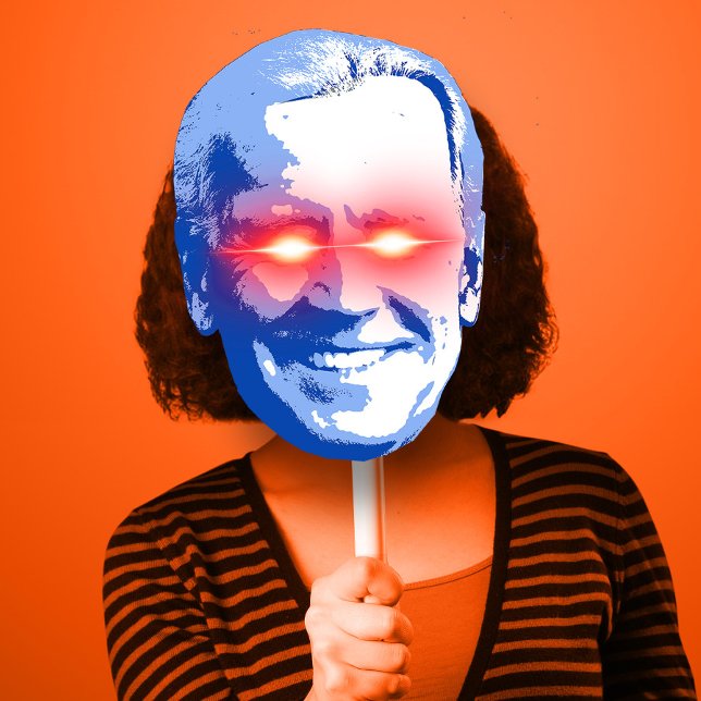 Póster Máscara de disfraces de Halloween en Dark Branden (Dark Branden / Dark Biden Halloween Costume Mask
)