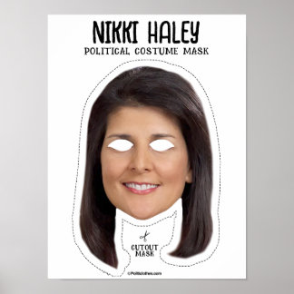 Póster Máscara de disfraces de Nikki Haley