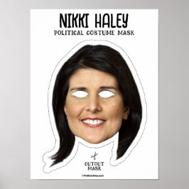 Póster Máscara de disfraces de Nikki Haley
