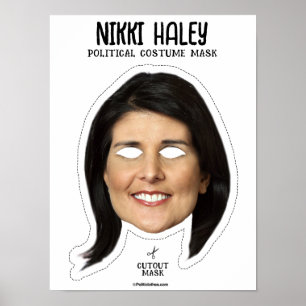 Póster Máscara de disfraces de Nikki Haley