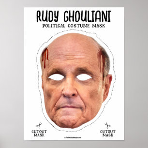 Póster Máscara de disfraces de Rudy Ghouliani