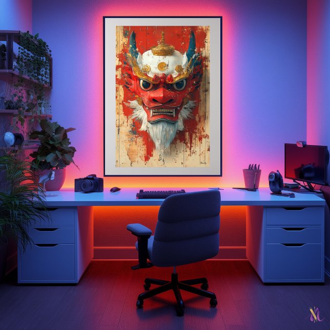 Póster Máscara de dragón guardián - Ritual tibetano y chi (Subido por el creador)