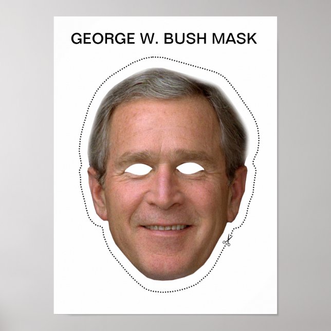 Póster Máscara de George W. Bush (Frente)
