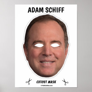 Póster Máscara de Halloween ADAM SCHIFF