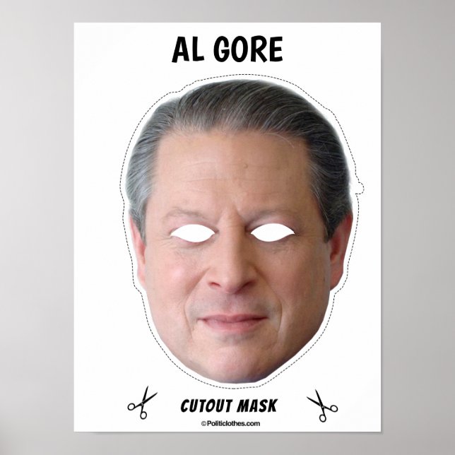 Póster Máscara de Halloween de AL GORE (Frente)