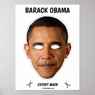Póster Máscara de Halloween de BARACK OBAMA