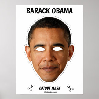 Póster Máscara de Halloween de BARACK OBAMA