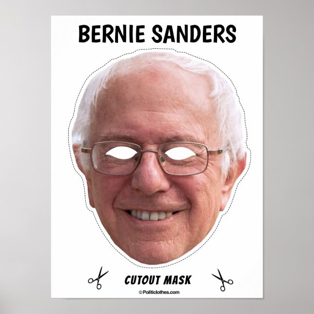 Póster Máscara de Halloween de BERNIE SANDERS (Frente)