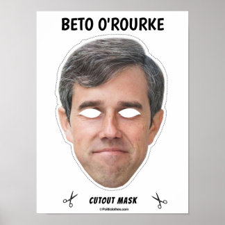 Póster Máscara de Halloween de BETO O'ROURKE