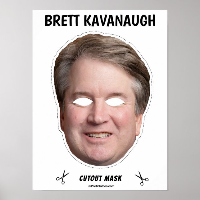 Póster Máscara de Halloween de BRETT KAVANAUGH (Frente)