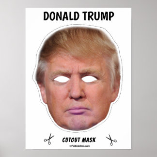 Póster Máscara de Halloween de Donald Trump