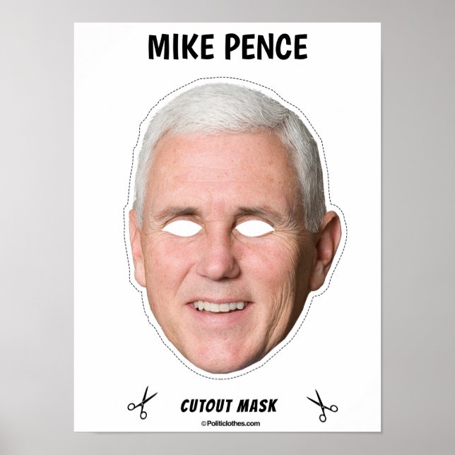 Póster Máscara de Halloween de Donald Trump (Frente)