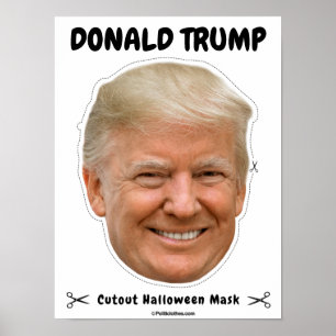 Póster Máscara de Halloween de Donald Trump