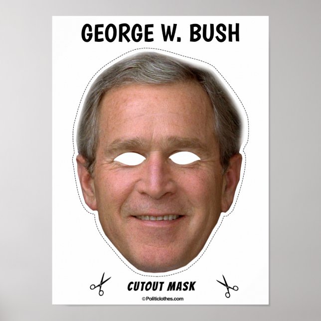 Póster Máscara de Halloween de GEORGE W. BUSH (Frente)