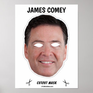 Póster Máscara de Halloween de JAMES COMEY