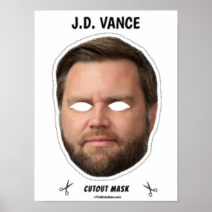 Póster Máscara de Halloween de JD Vance