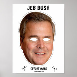 Póster Máscara de Halloween de JEB BUSH