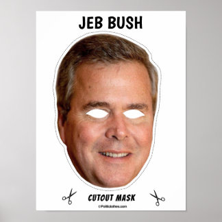 Póster Máscara de Halloween de JEB BUSH